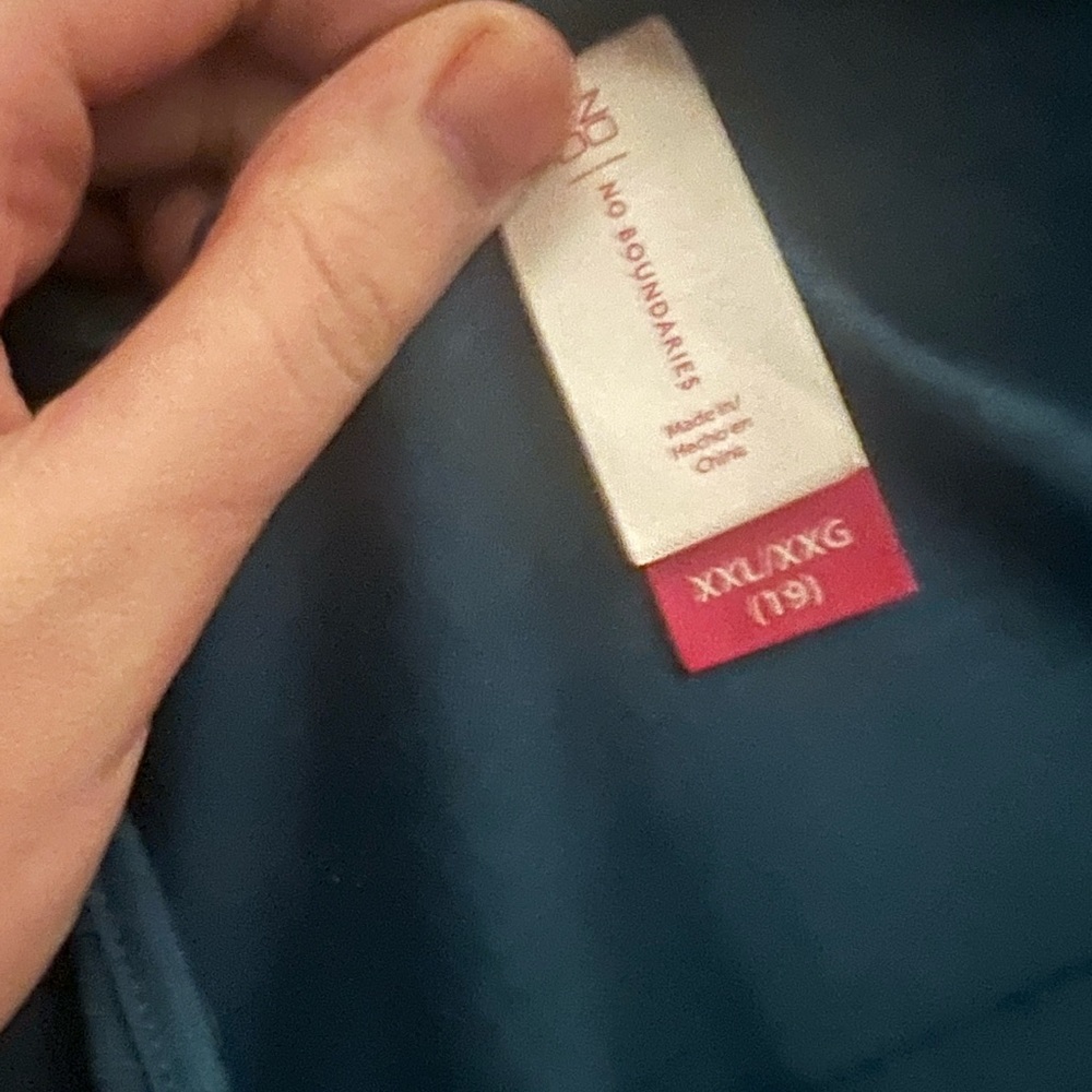 Long blue blouse
